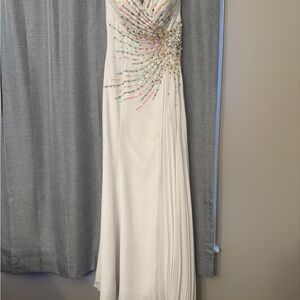 Elegant White Evening Gown
